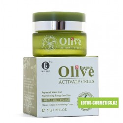 Увлажняющий крем с маслом оливы "Люйганьлань Баошишуан" (Olive 24-hour Moisturizing Cream) Гояо Лифу